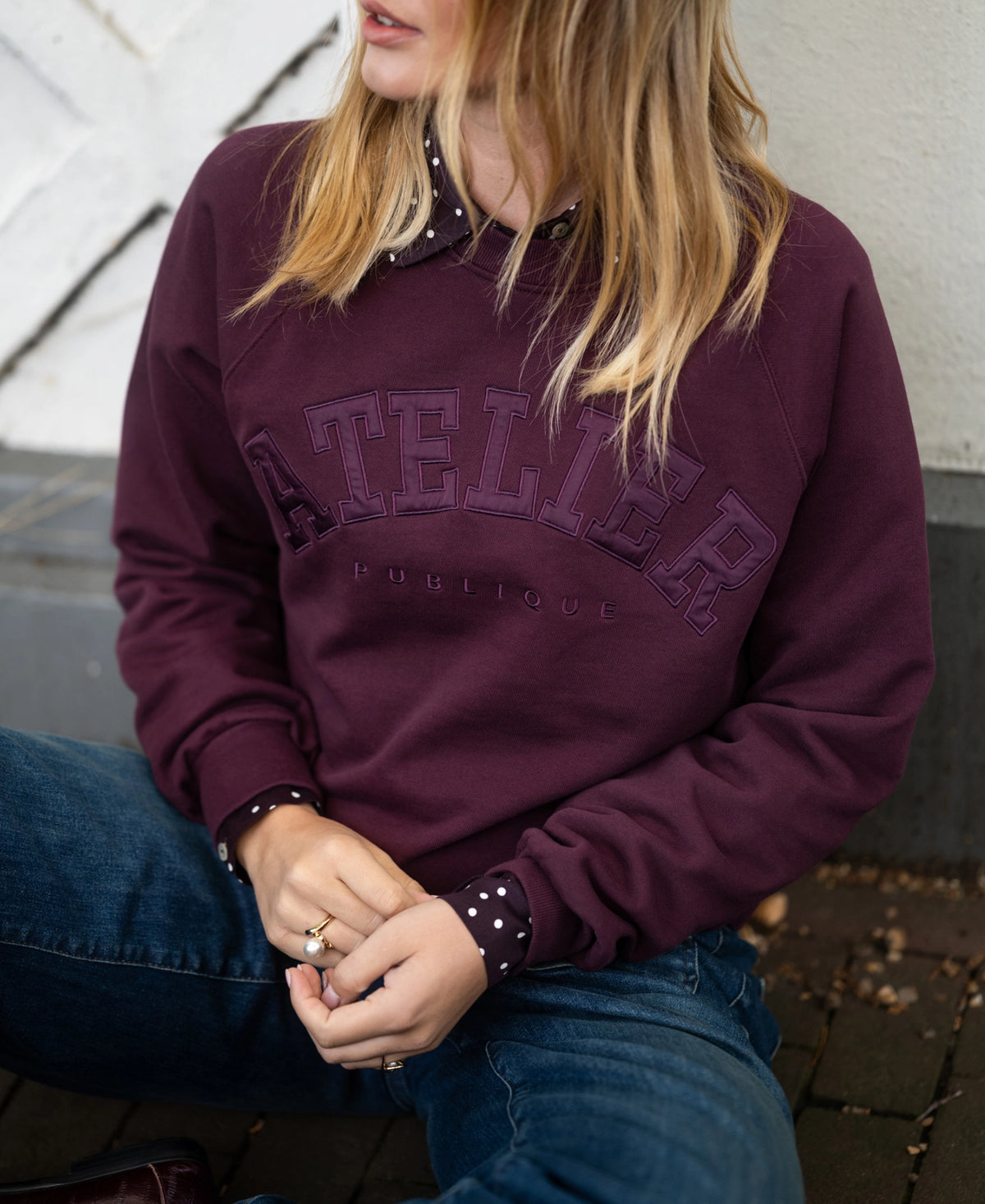 Sweater LA HARPER Wine - Atelier