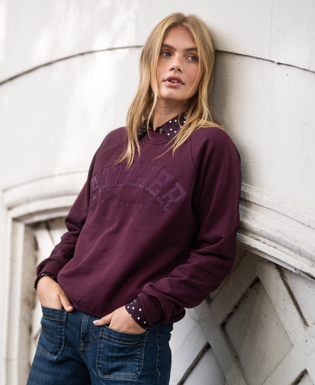 Sweater LA HARPER Wine - Atelier