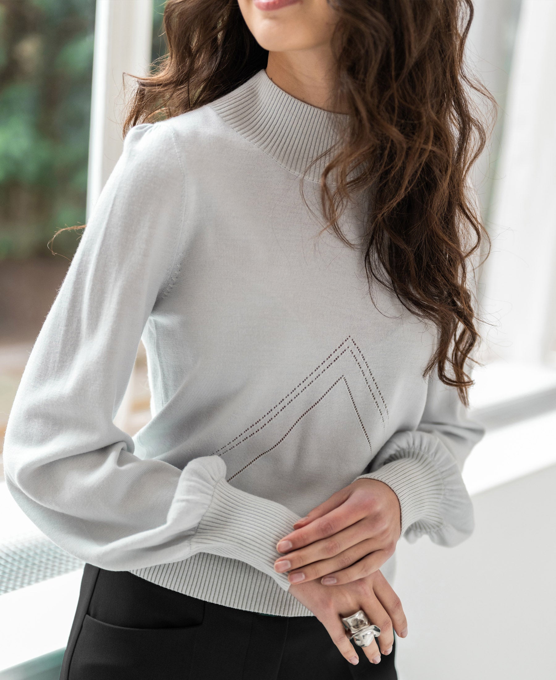 Turtleneck sweater LES SALLES Ice