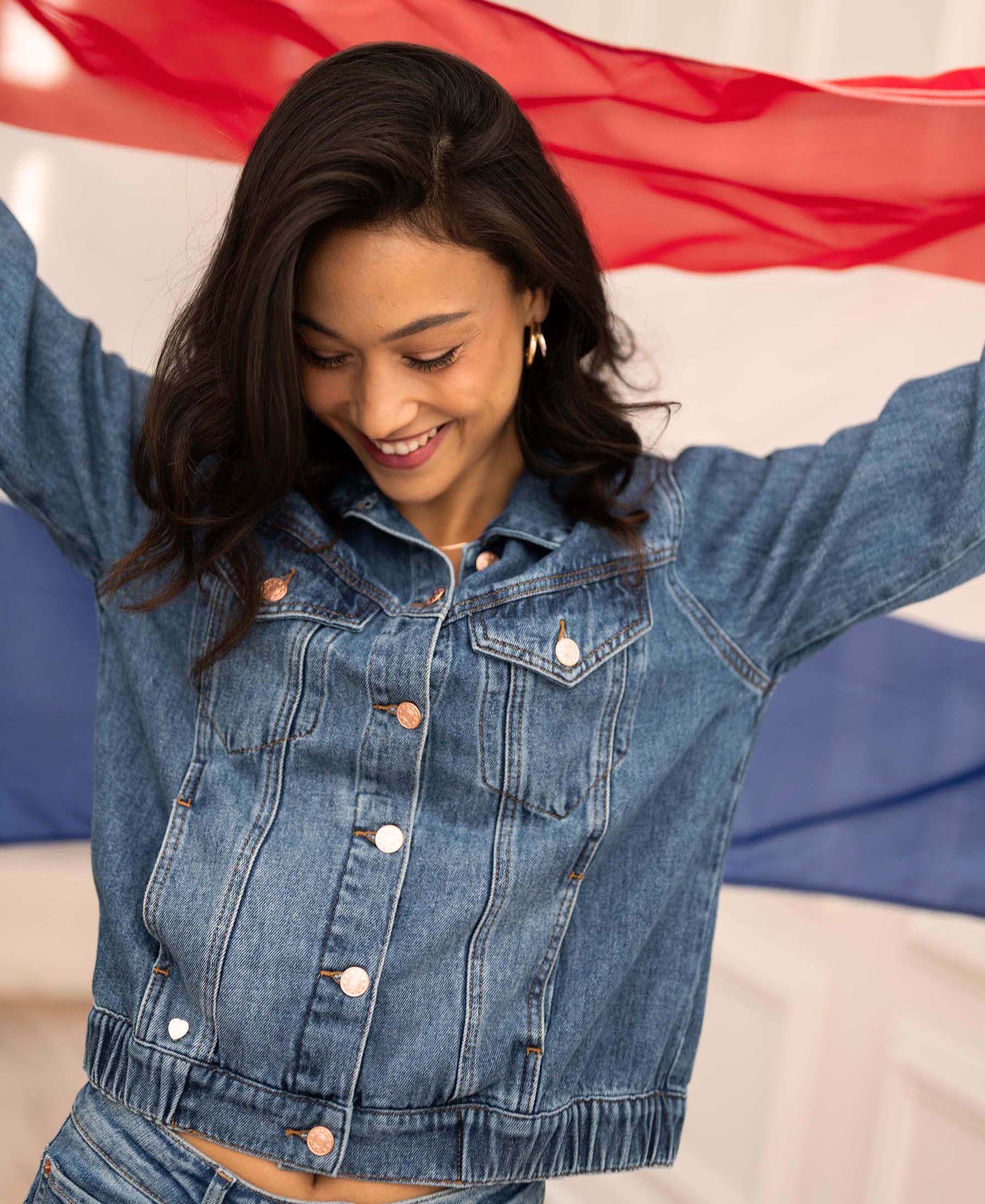 Jeansjack LA JACKY Stonewash