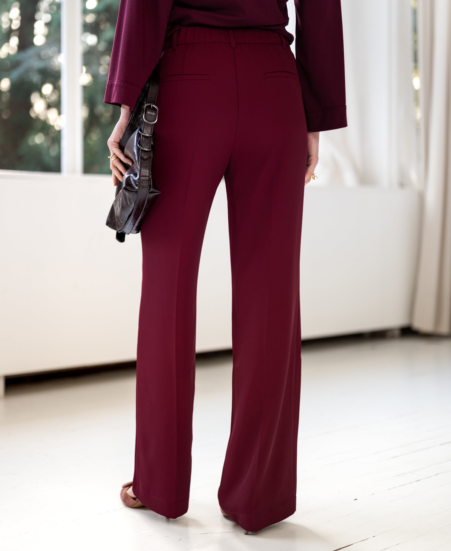 Supple pants LA JOELLE Wine