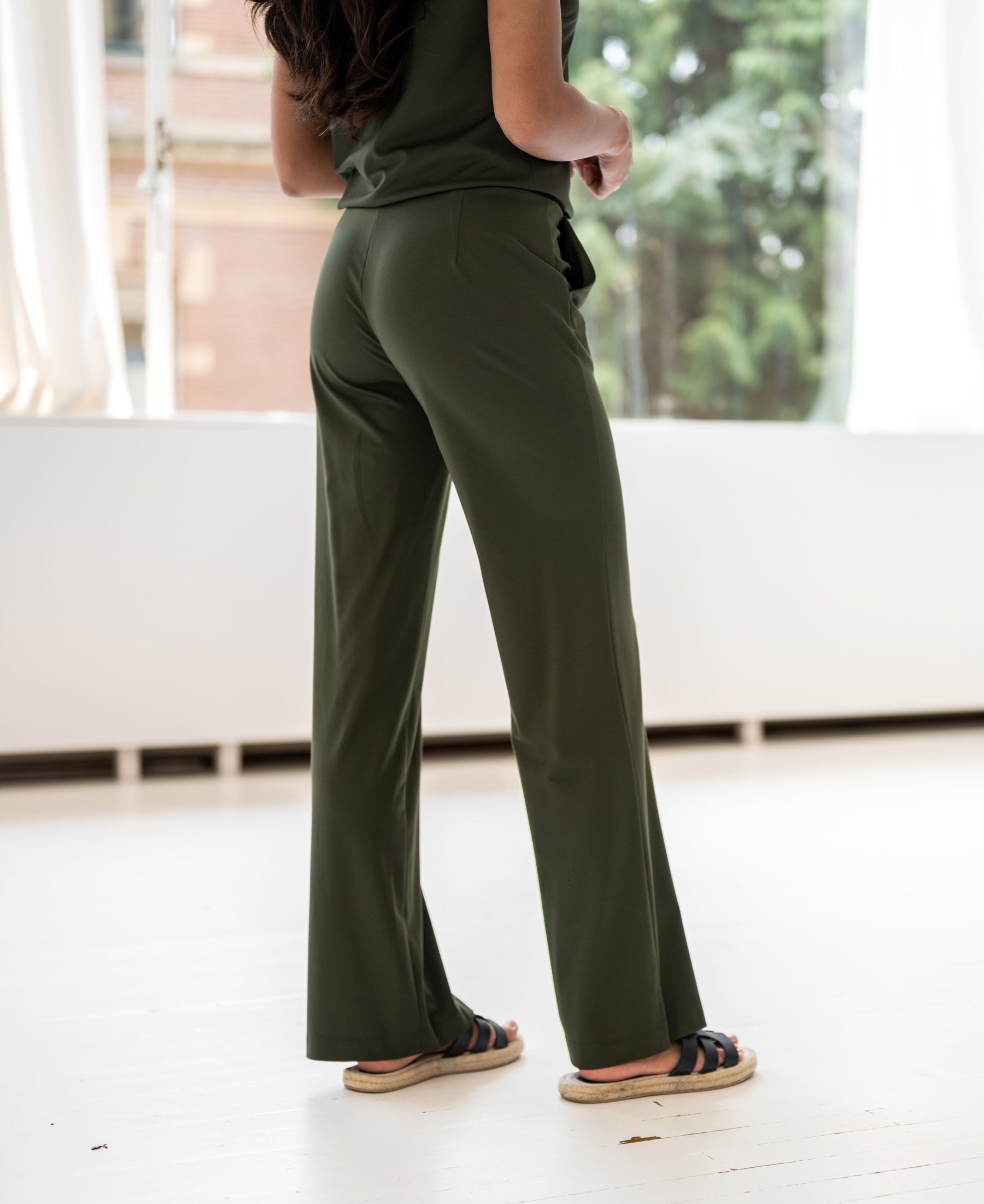 Travel broek LES JULES Armygroen