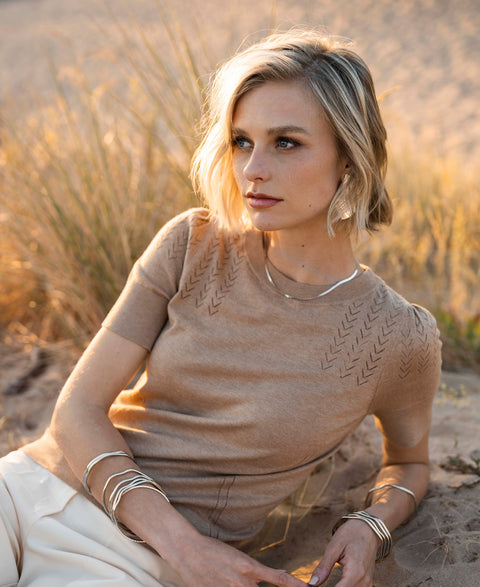Sweater LA FEMME Sand