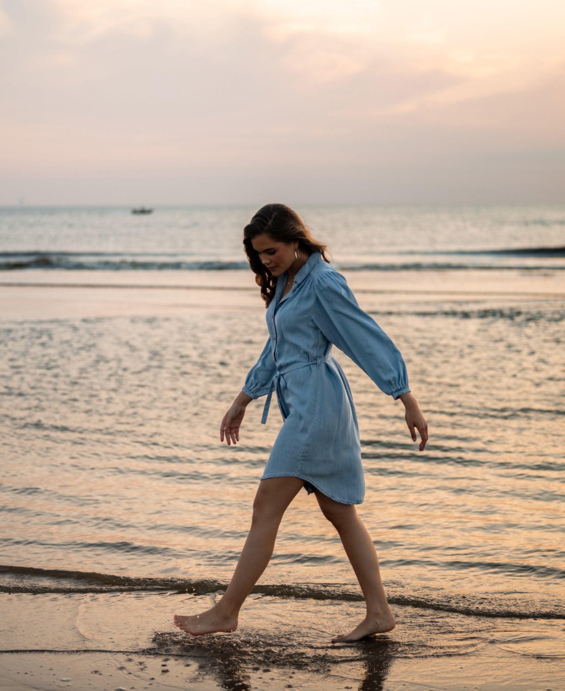 Blouse dress LA LAVE Bleached