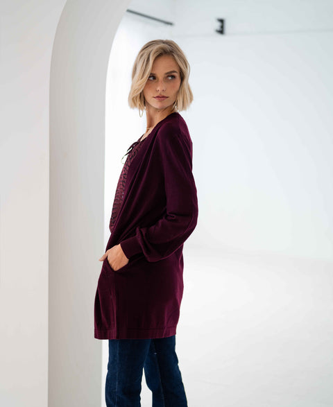 Merino vest LA PREMIERE Bordeaux