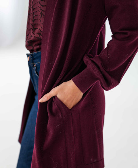 Merino vest LA PREMIERE Bordeaux