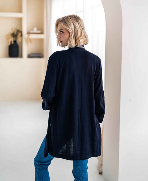 Merino vest LA PREMIERE Donkerblauw