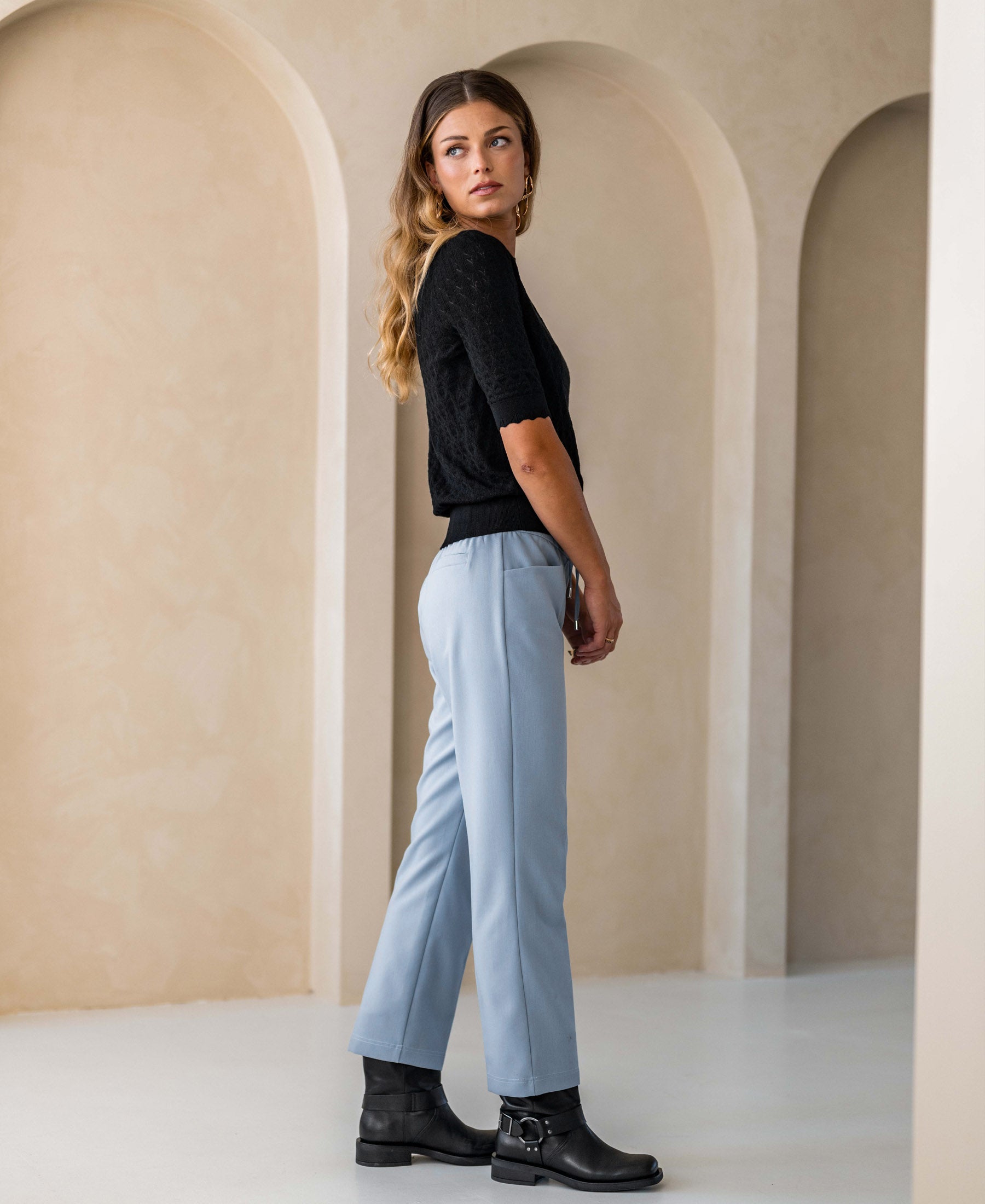 Merino wool sweater LA BRIOCHE Black