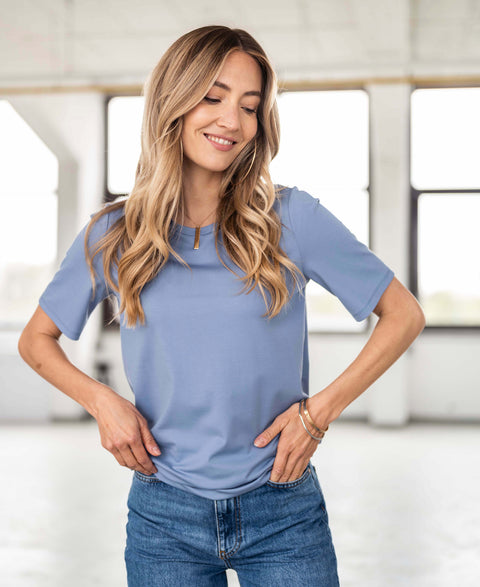 T-shirt LA LOTTA Jeansblauw