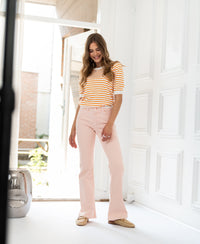 Streepjestrui LA MILOU Ivoor-Oranje