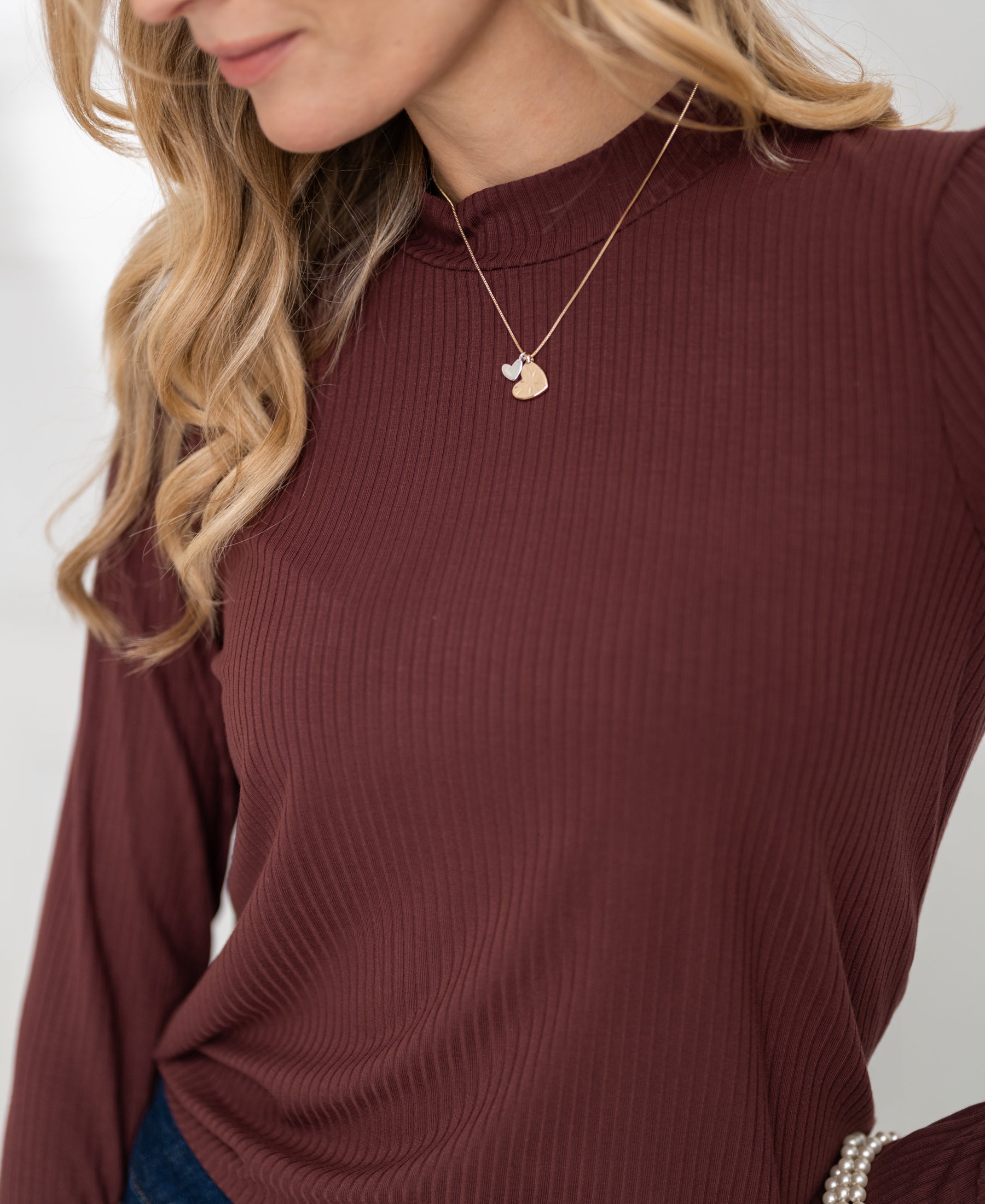 Bamboo turtleneck LA MONTAGNE Mahogany