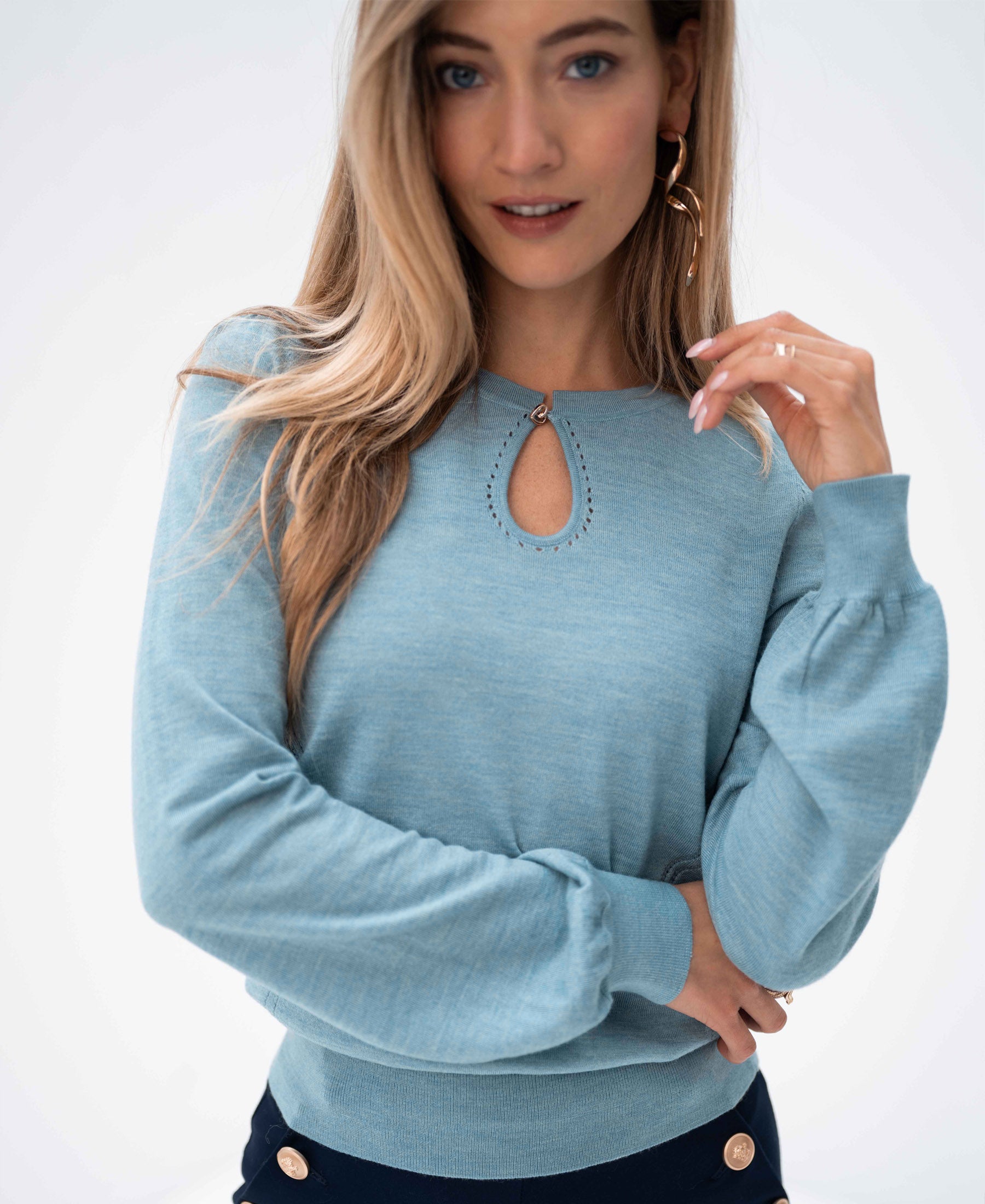 Merinotrui LA COMPAGNIE Mistblauw - Goud