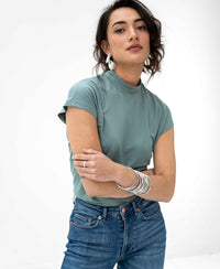 Travel top LA ROMY Mistgreen