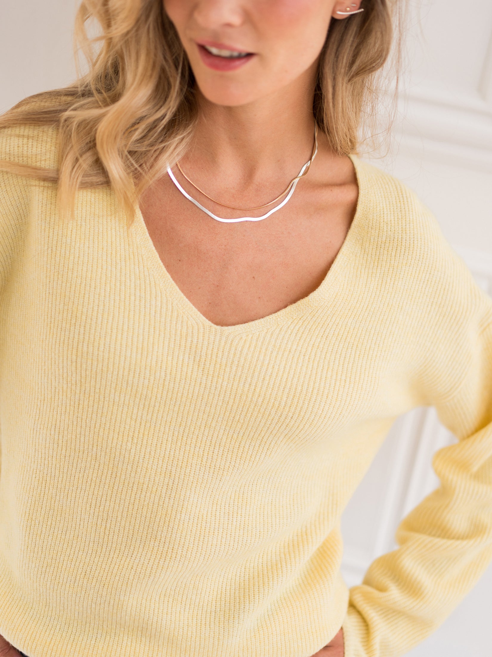 Merino trui LE PAPILLON Mimosa