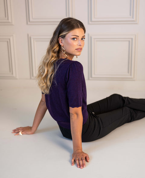 Sweater LA LUNDI Dark Violet