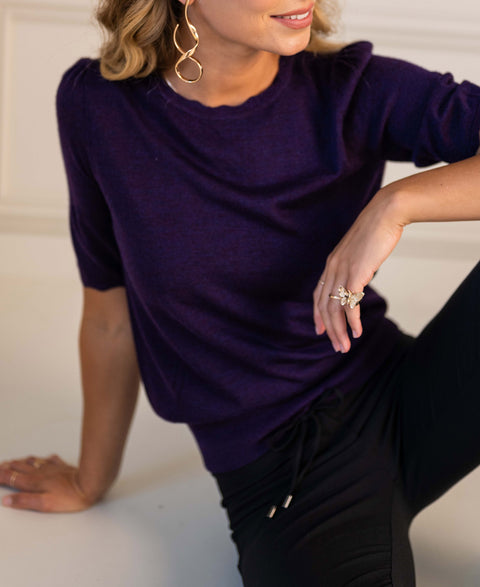 Sweater LA LUNDI Dark Violet