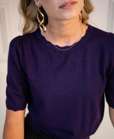 Sweater LA LUNDI Dark Violet