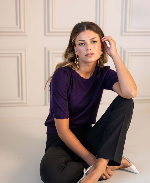 Sweater LA LUNDI Dark Violet
