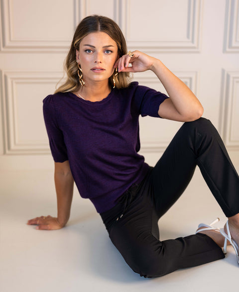 Sweater LA LUNDI Dark Violet
