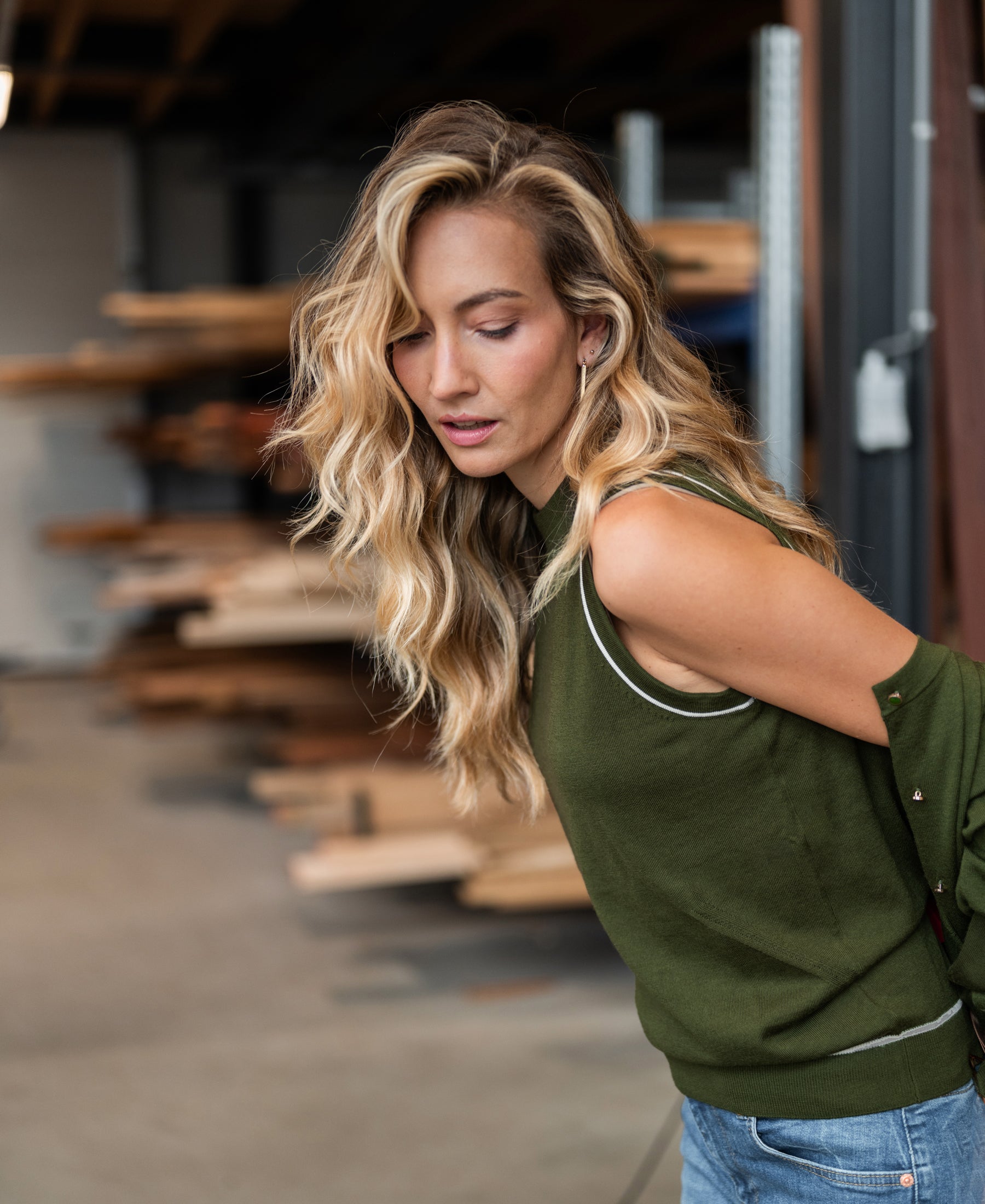 Merinotop LE GABRIEL Army-Ivory