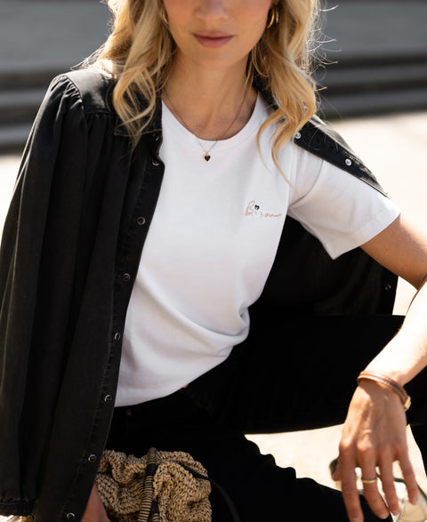 Tencel jeansblouse LA RIVA Charcoal