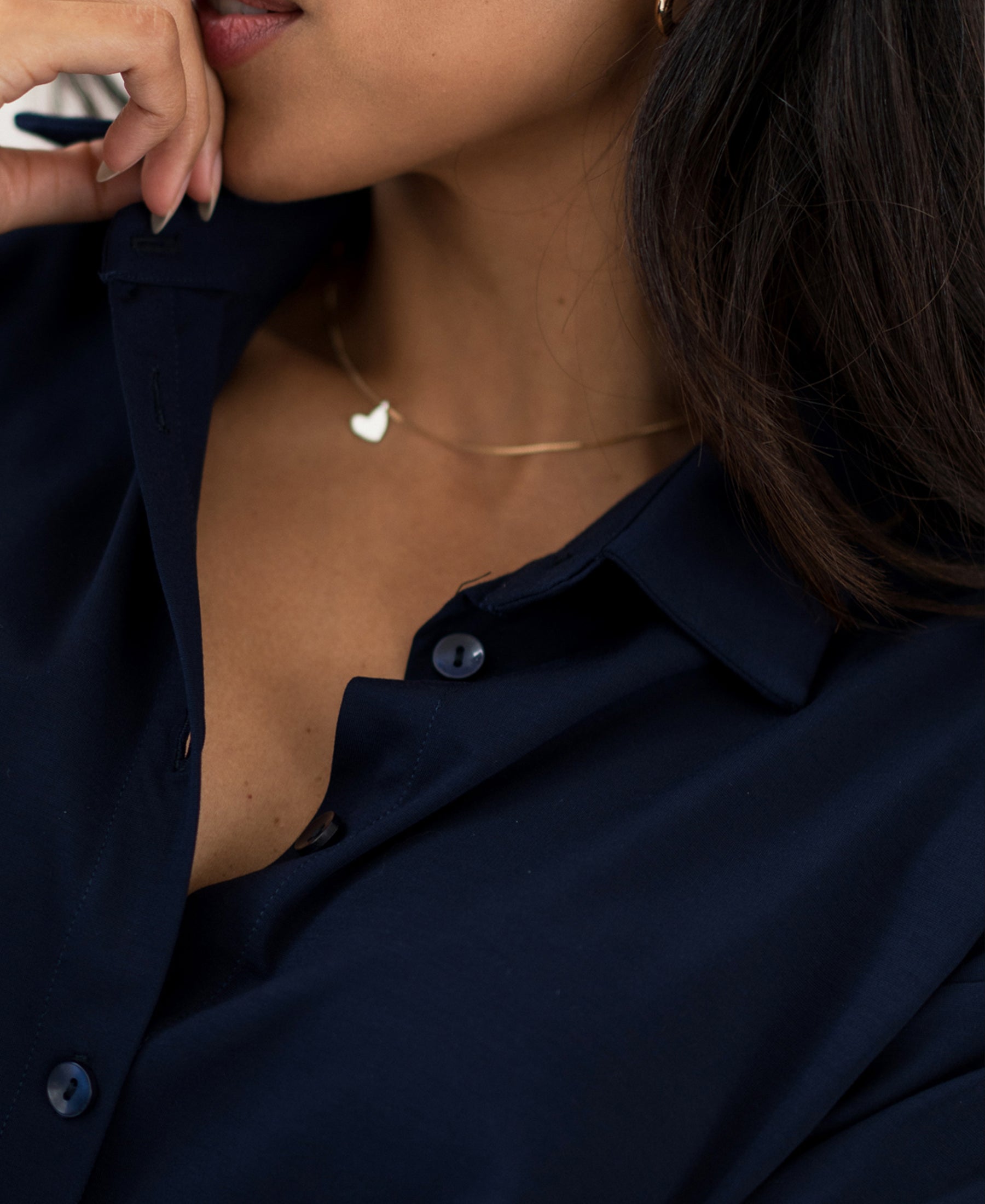 Button-up dress LE RAPHAEL Dark blue