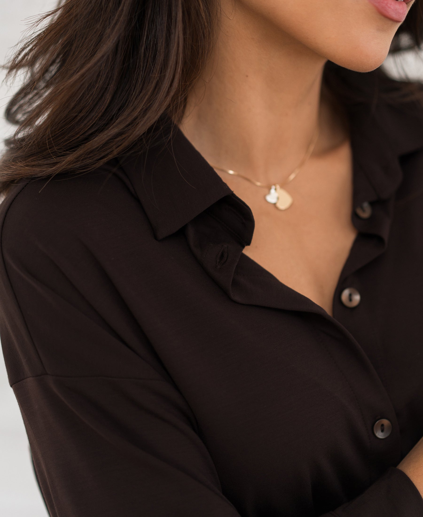 Langes Kleid LE RAPHAEL Pure Choco