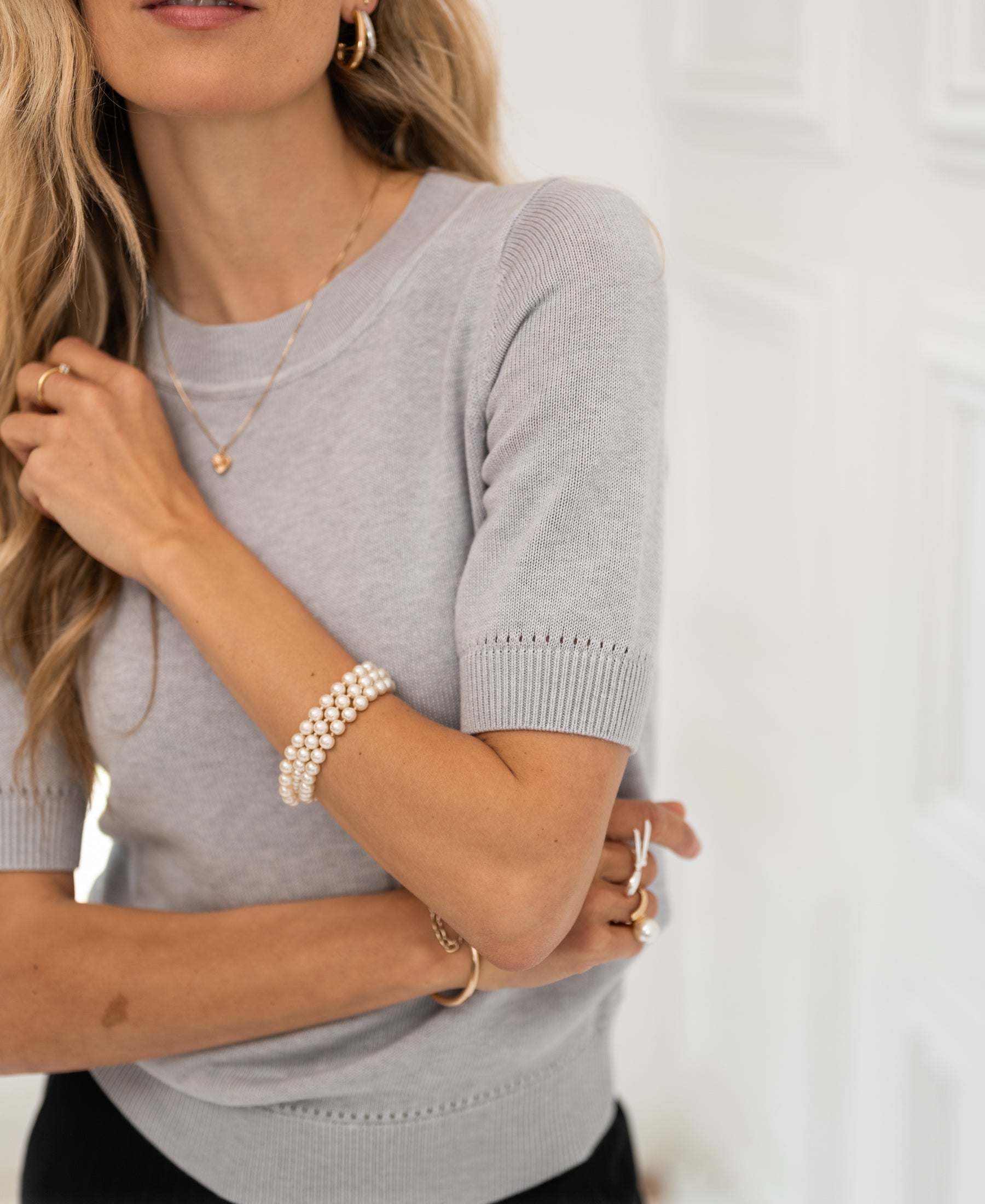 Sweater LA REVE Silver gray