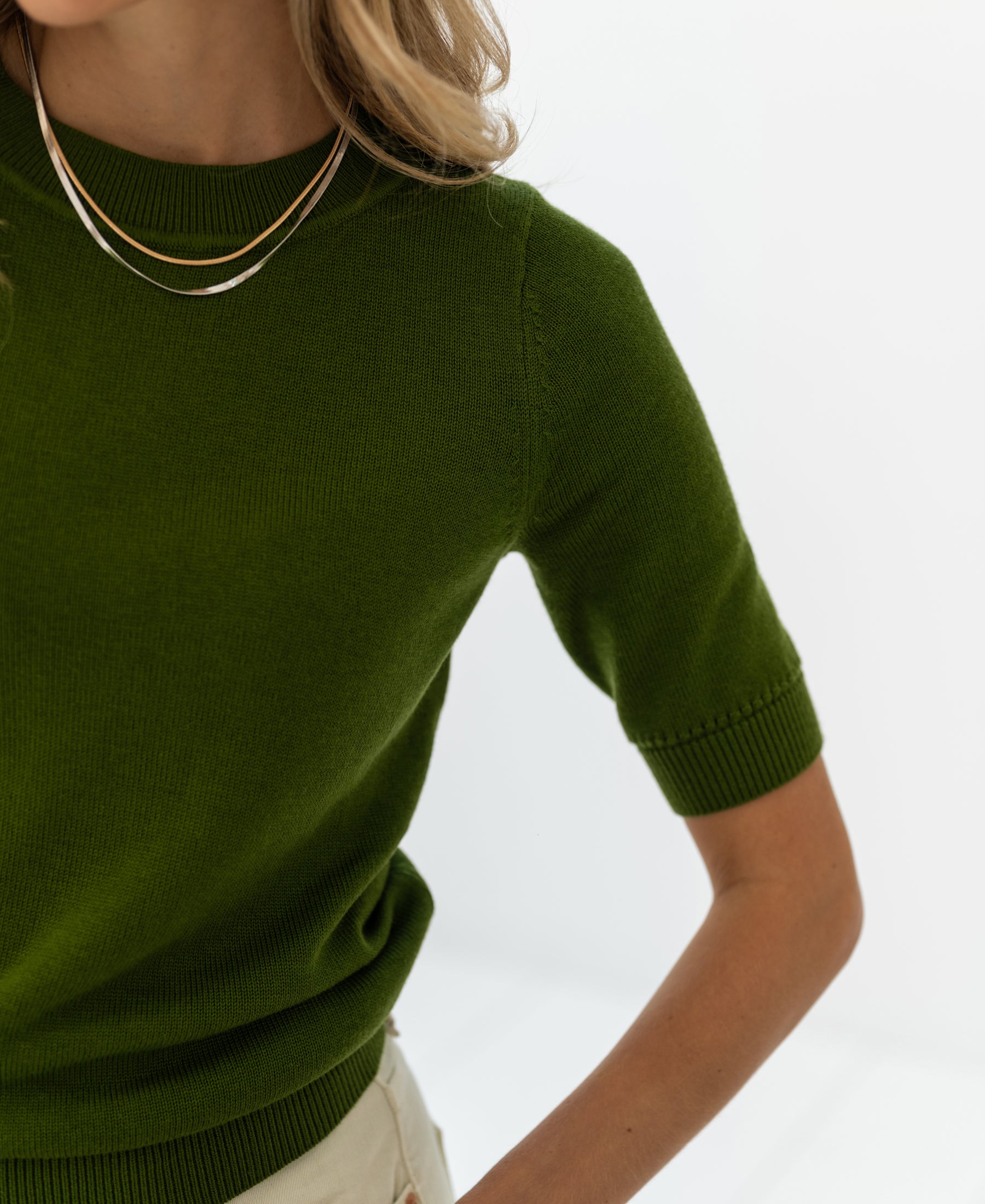 Trui LA REVE Olijfgroen