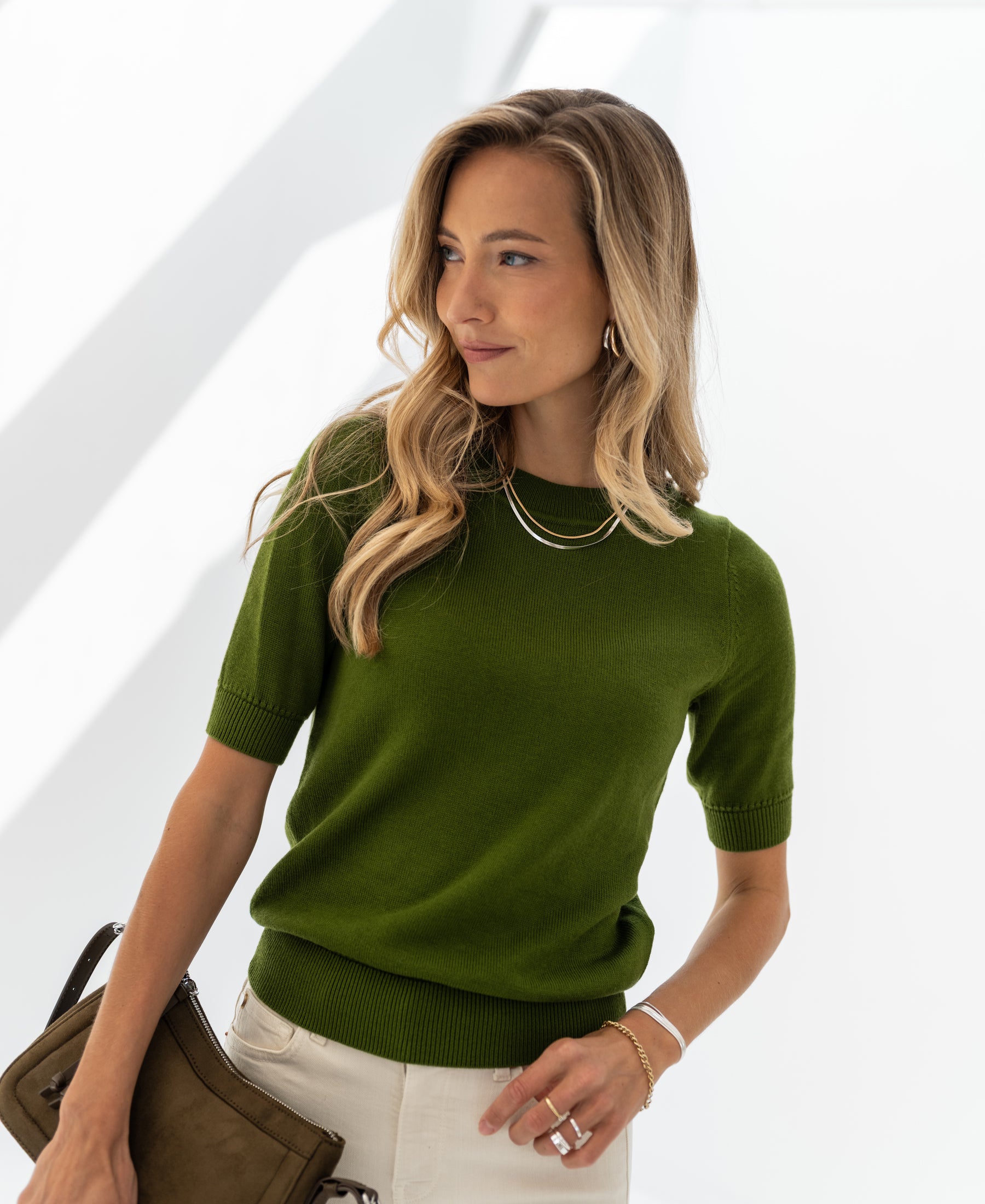 Trui LA REVE Olijfgroen