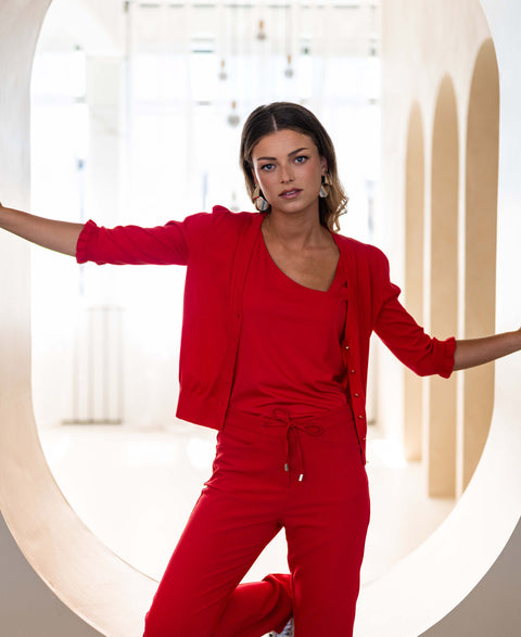 Slanted top LA NADINE Red