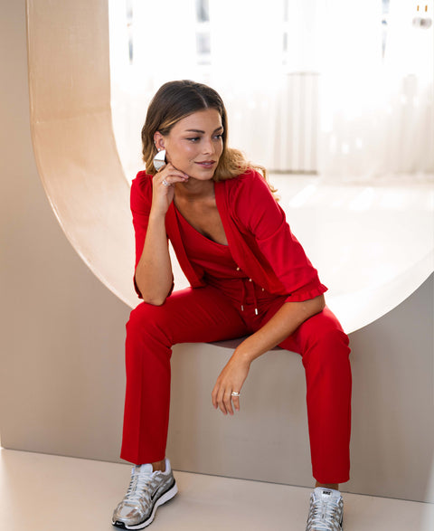 Slanted top LA NADINE Red