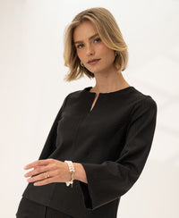 Pinstripe top LE SAINT Pure choco