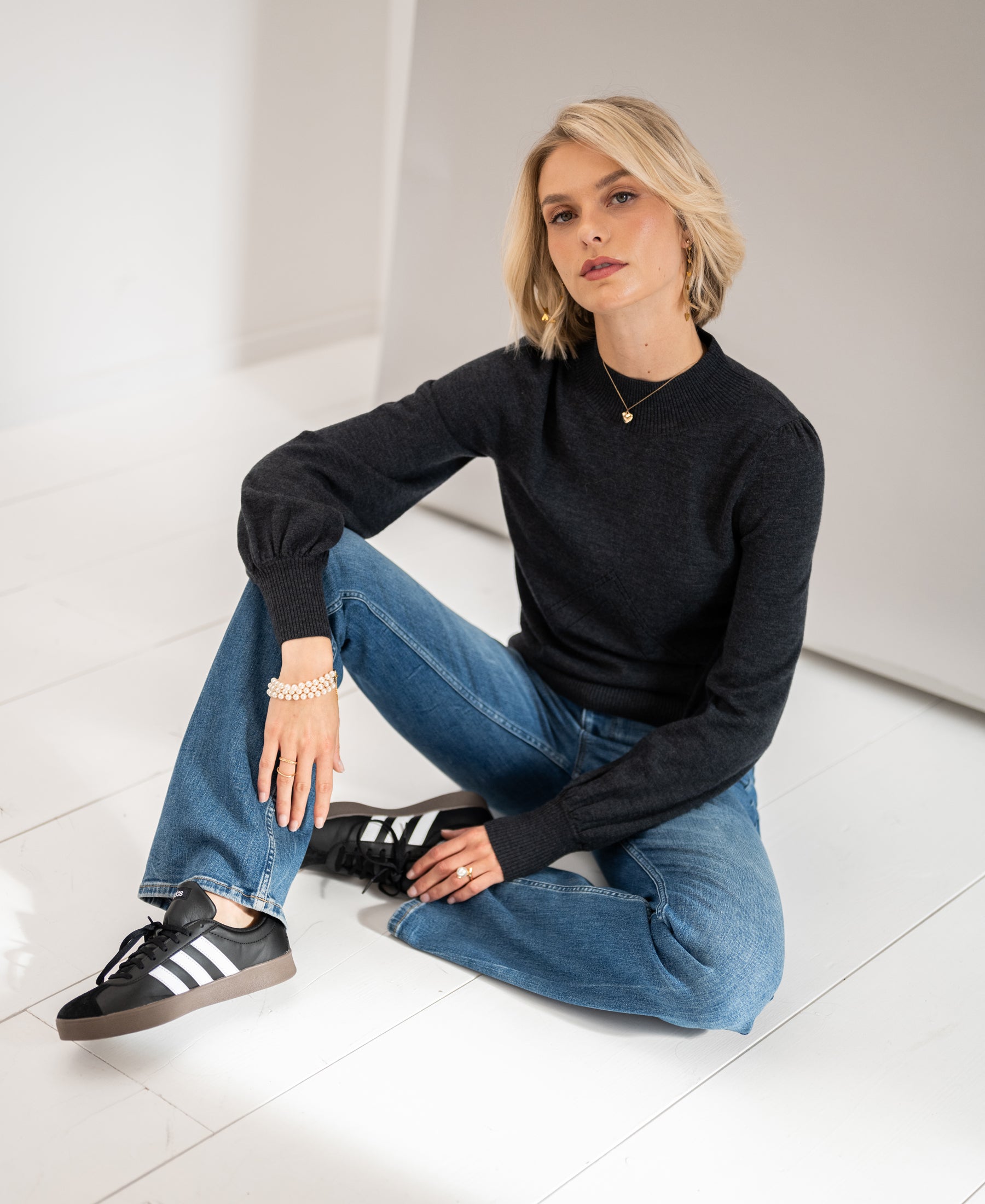 Rollkragenpullover LES SALLES Anthrazit