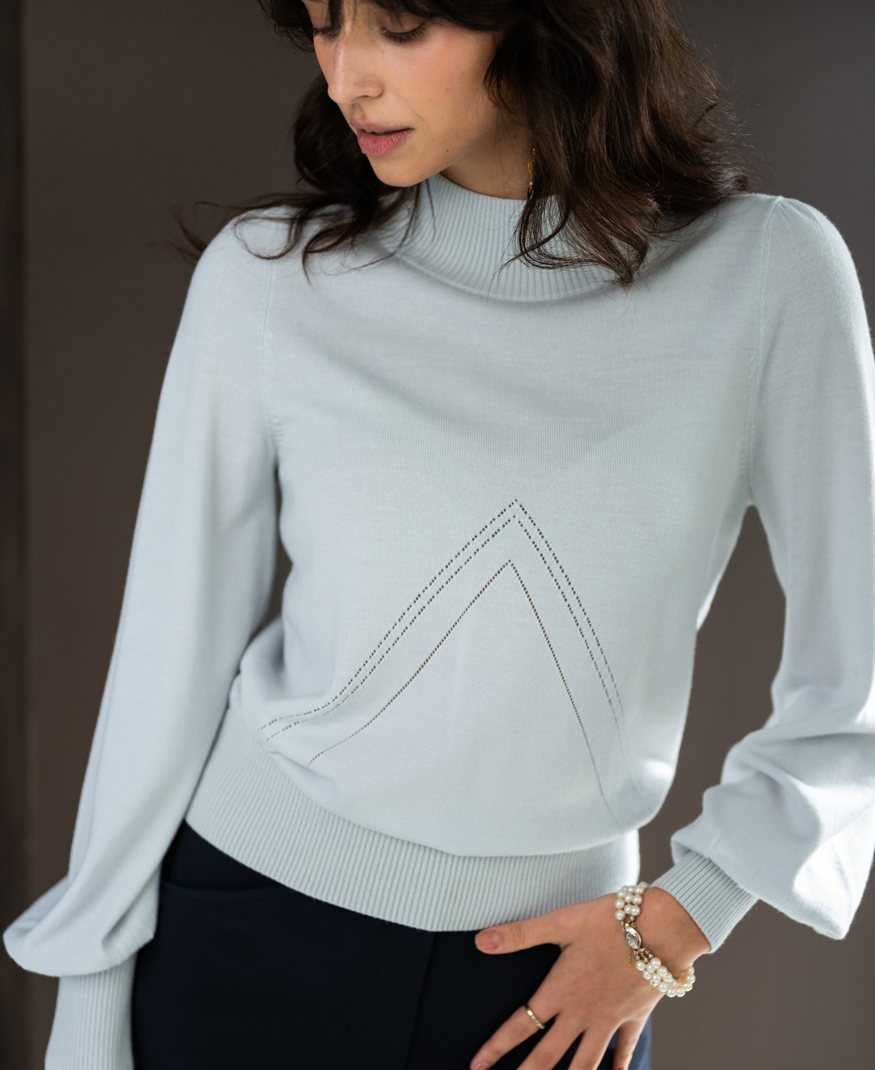 Turtleneck sweater LES SALLES Ice