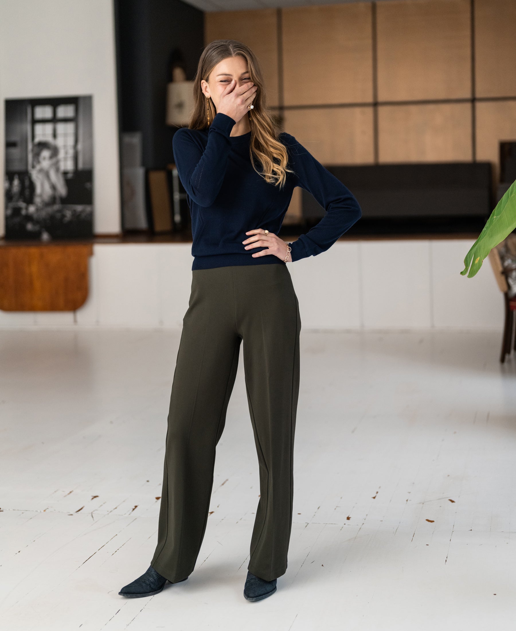 Broek met wijde pijp LA POISY Army