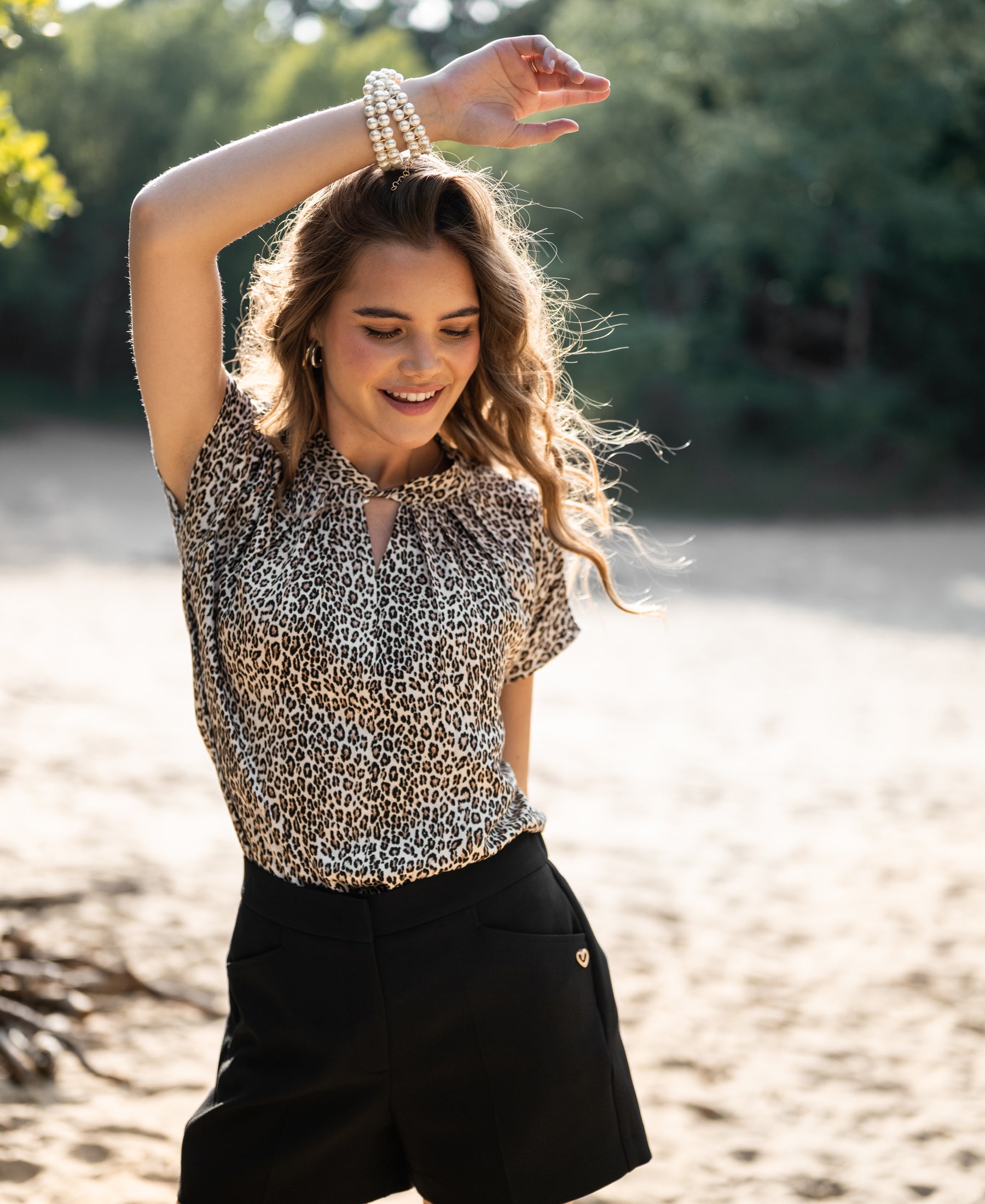 Blousetop LA SILOU Panterprint