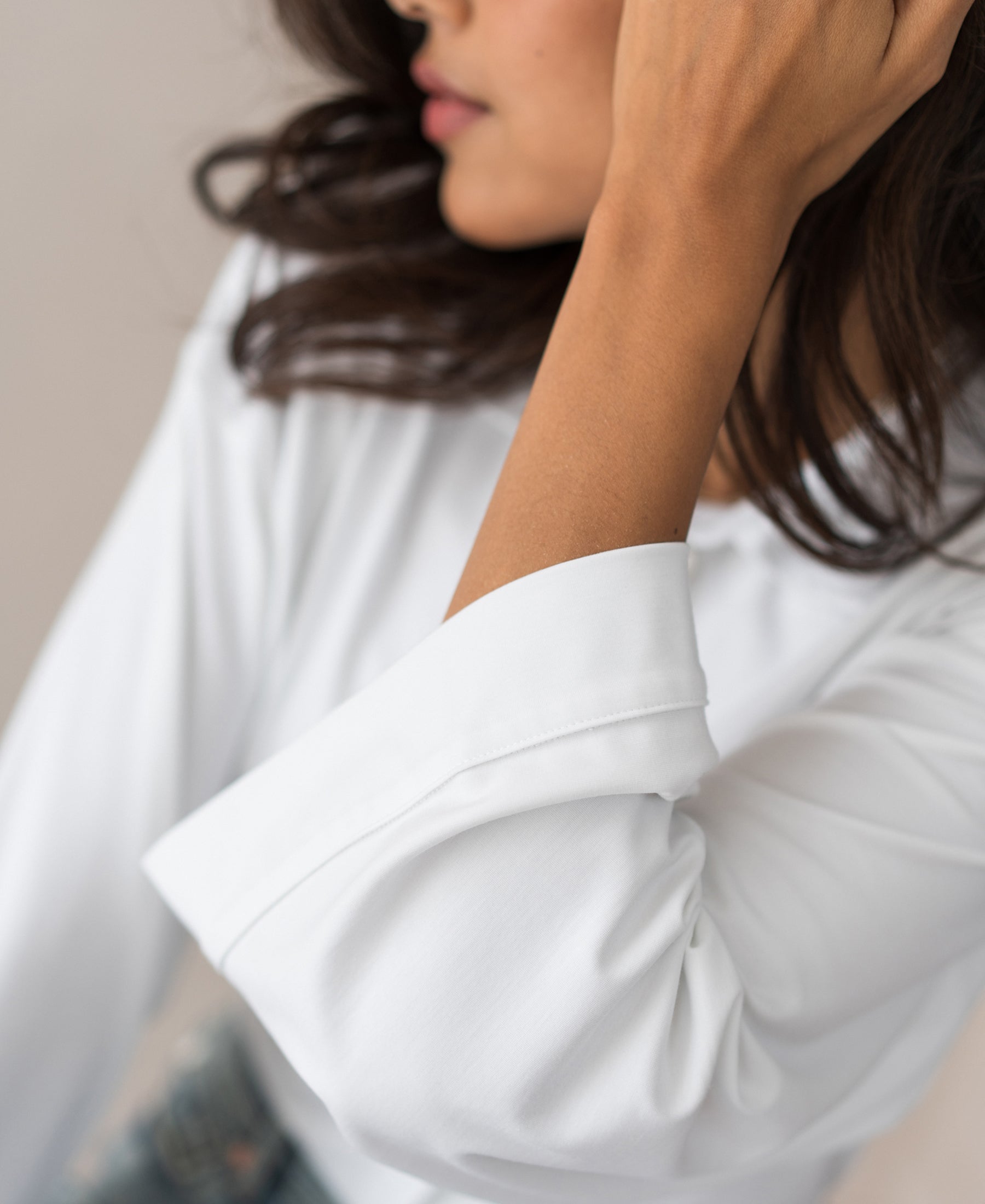 Travel blouse LA SILVIE White