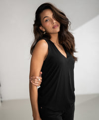 Lyocell top LA SIRA Black