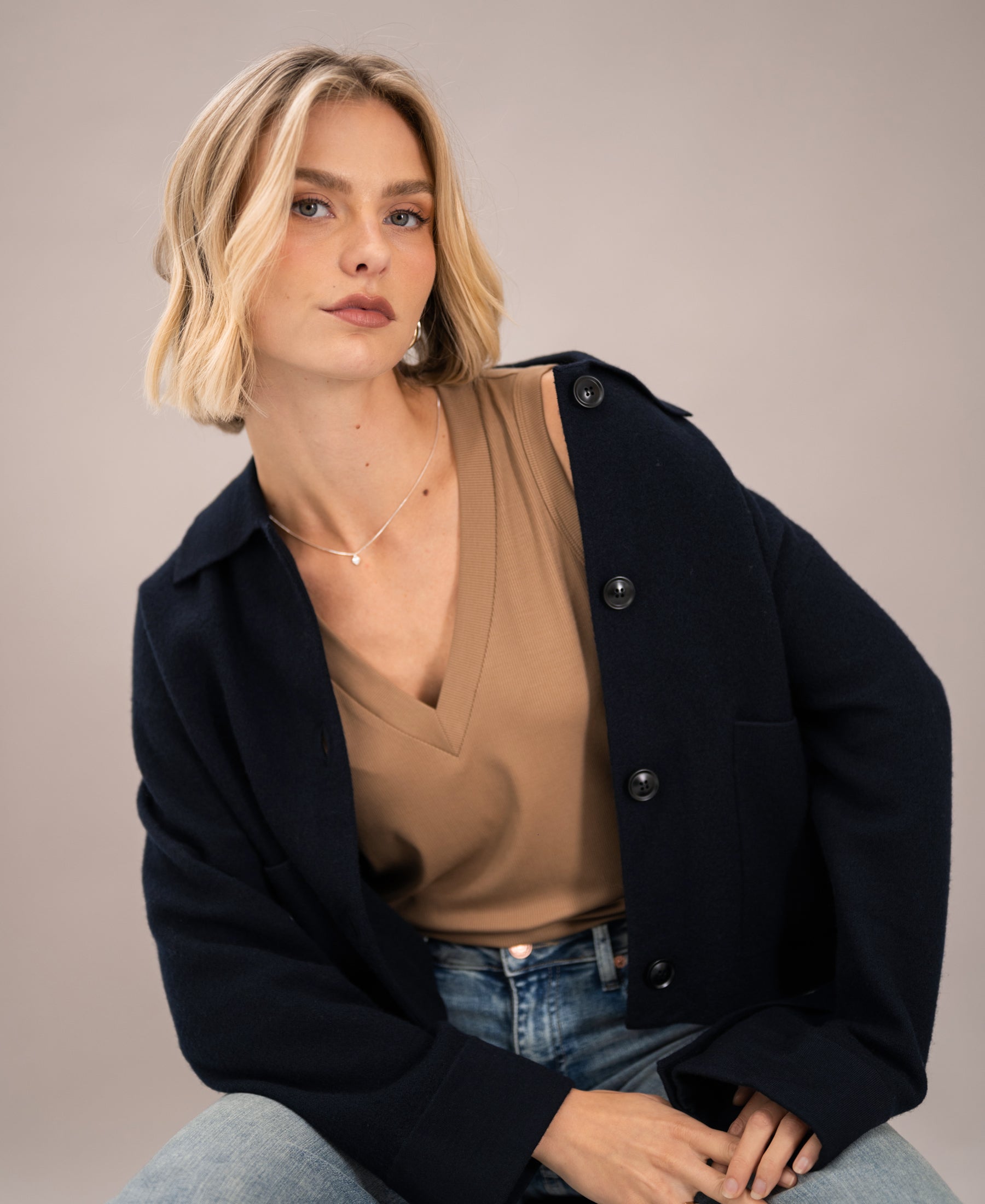 Lyocell-Top LA SIRA Walnut