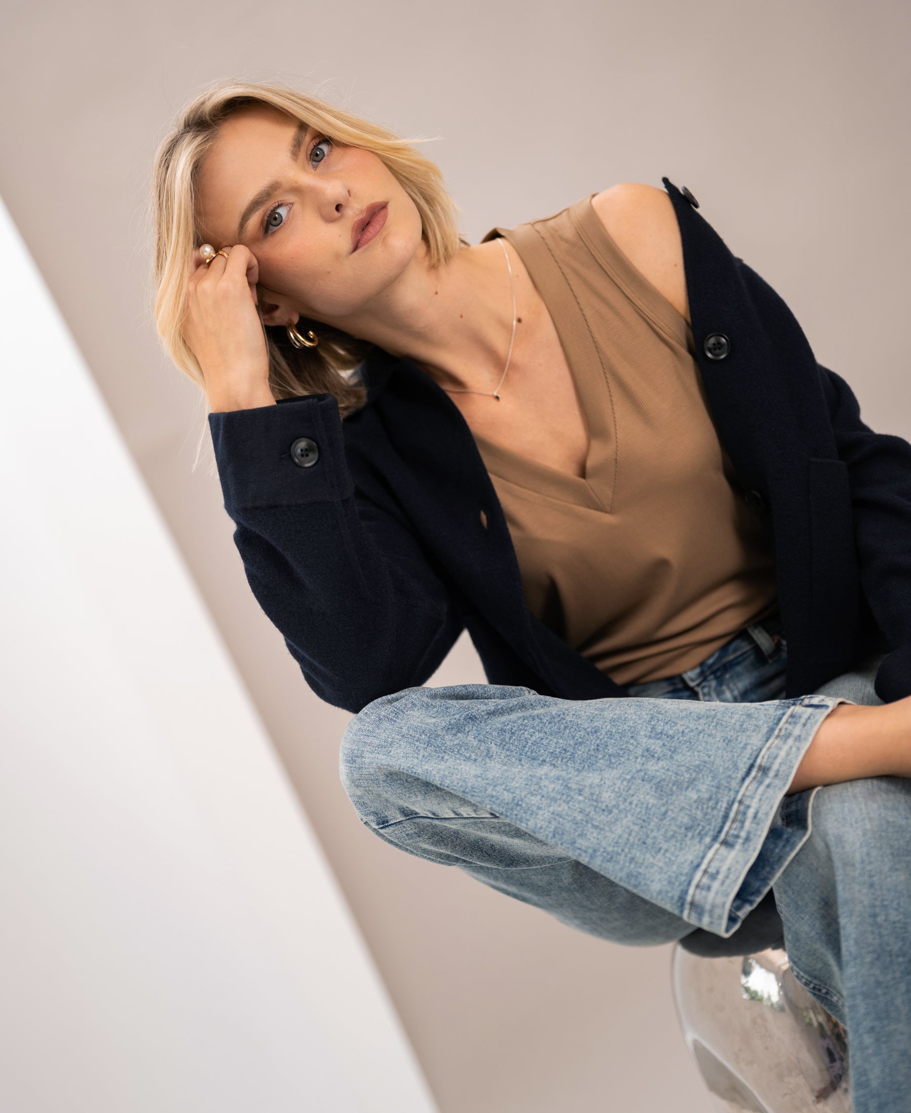 Lyocell-Top LA SIRA Walnut