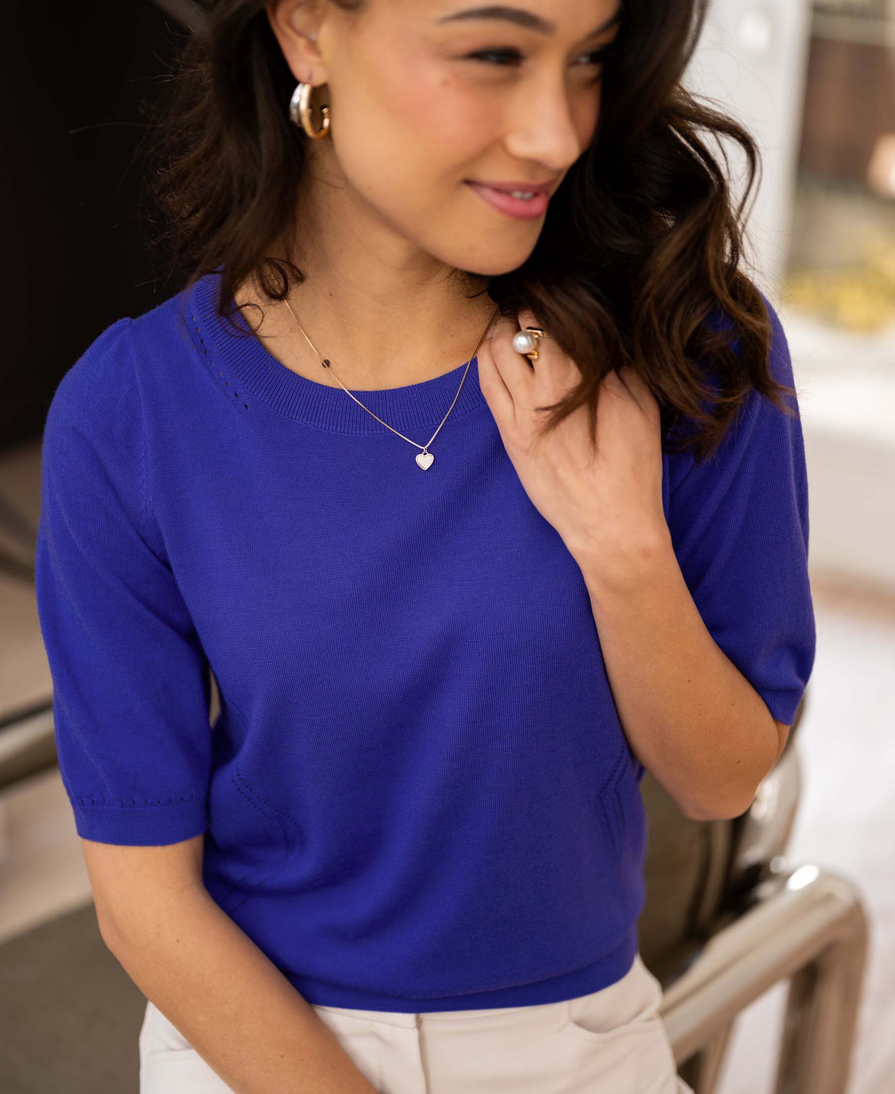 Trui LA STEF Blue Iris