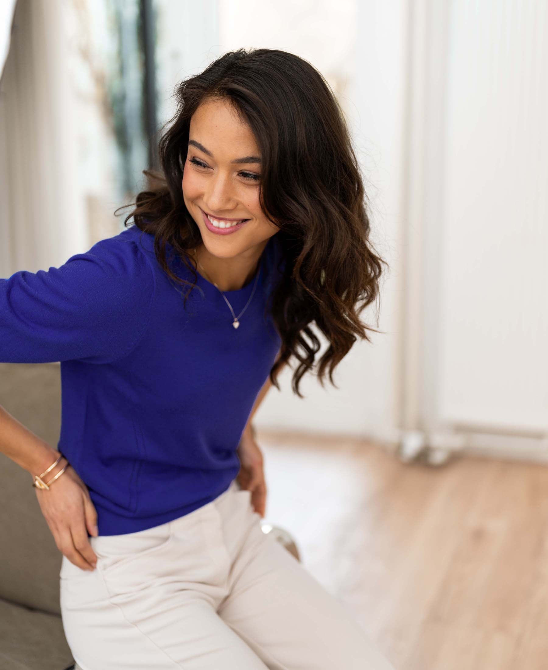 Trui LA STEF Blue Iris