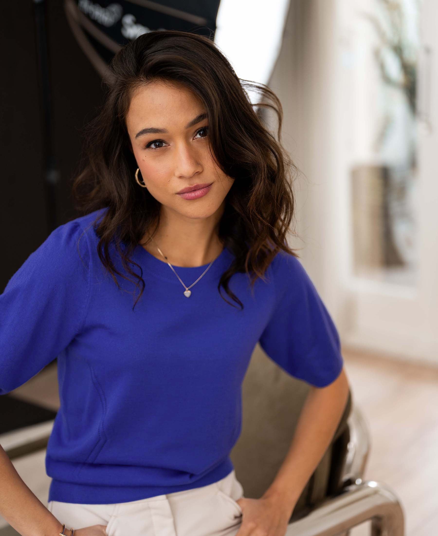 Trui LA STEF Blue Iris