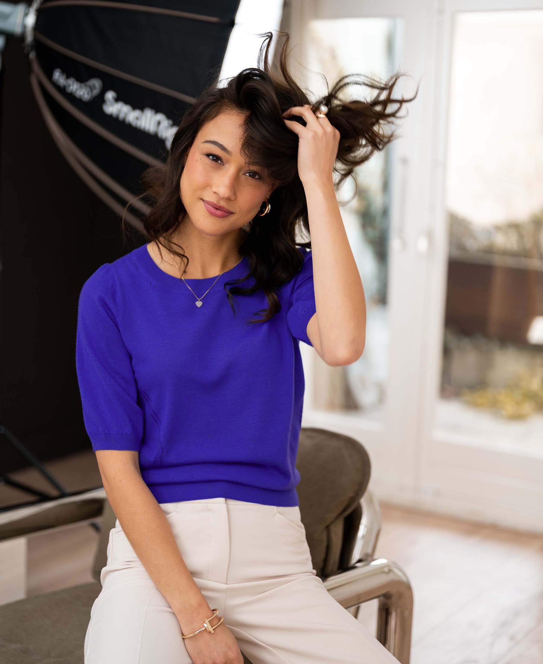 Trui LA STEF Blue Iris