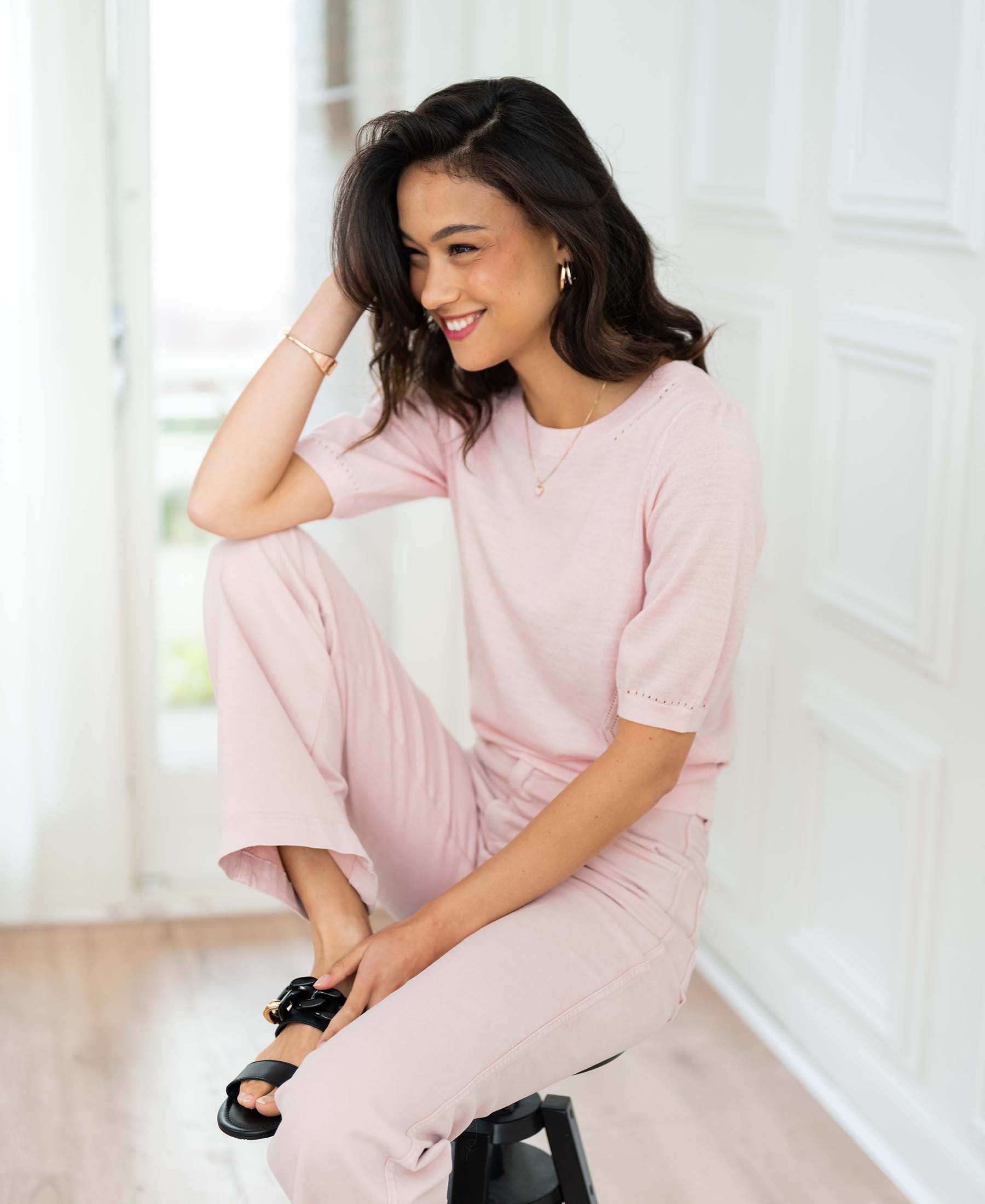 Sweater LA STEF Pink