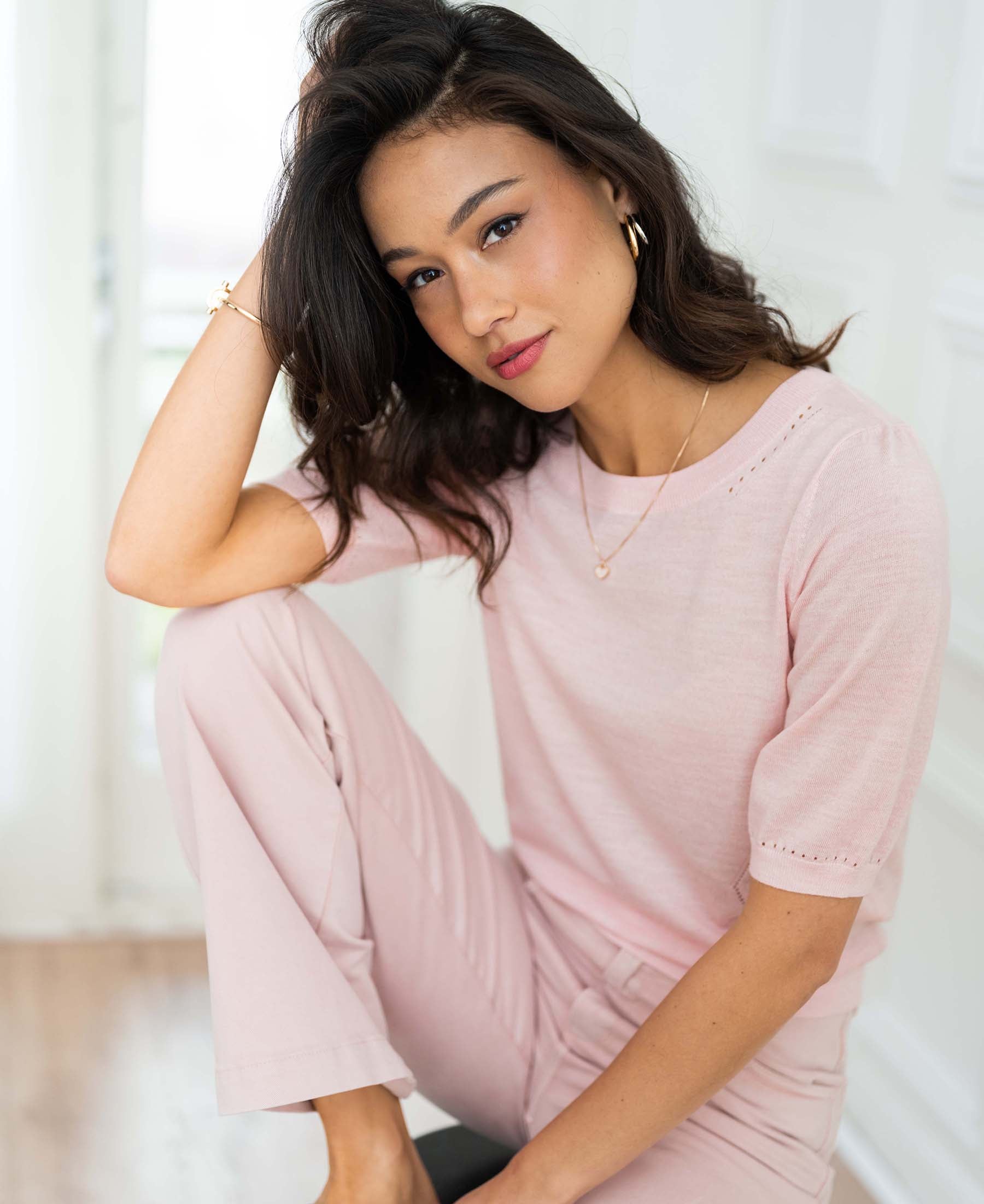 Sweater LA STEF Pink