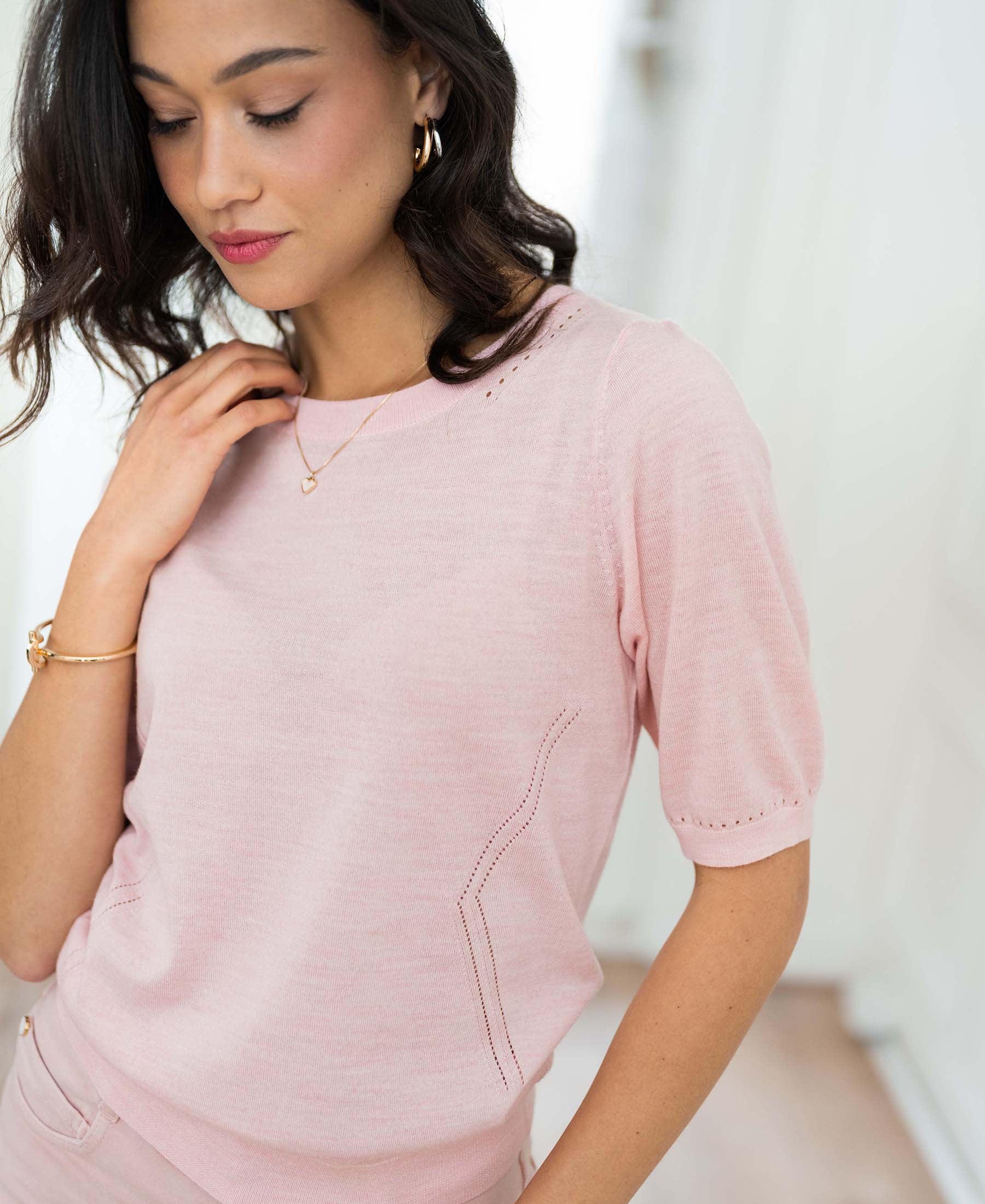 Sweater LA STEF Pink