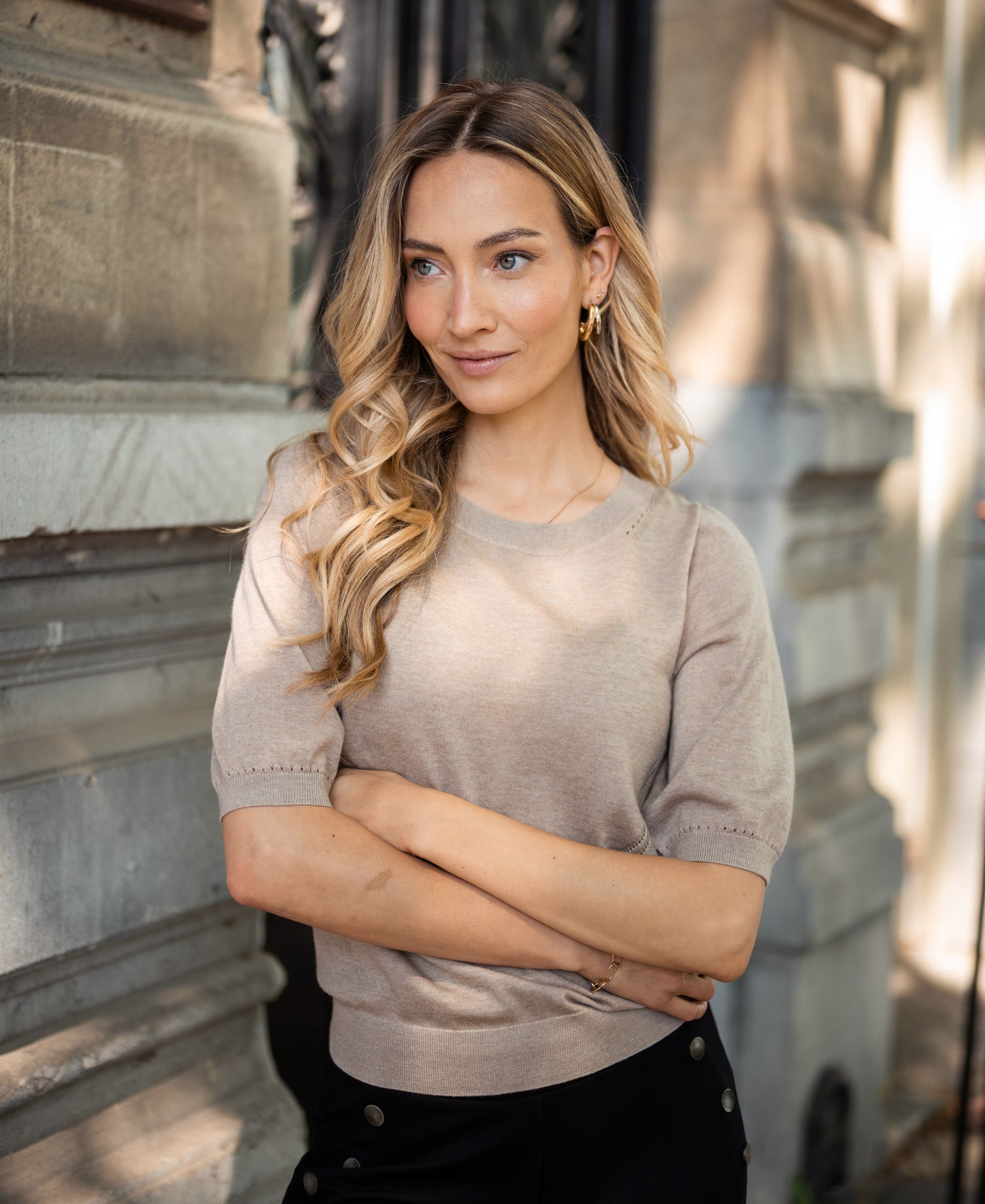 Sweater LA STEF Sand