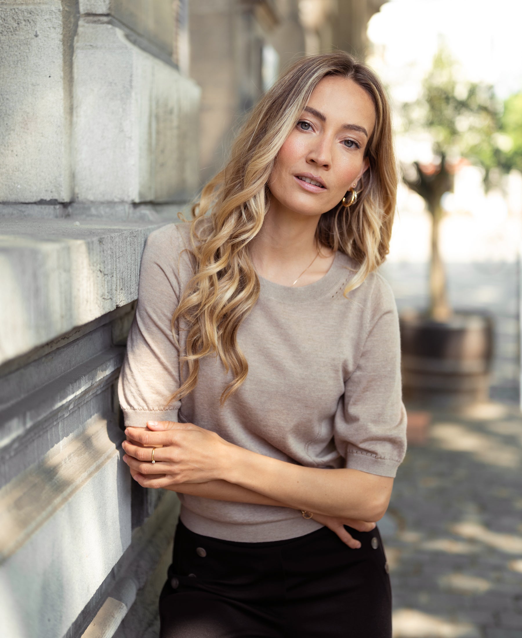 Sweater LA STEF Sand